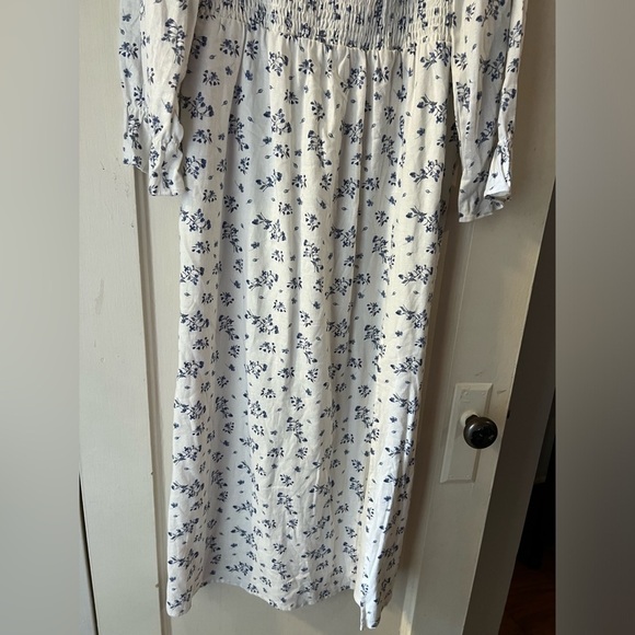 NWT House of Harlow 1960 Linen Blend Cottagecore Midi Dress L - Picture 9 of 12